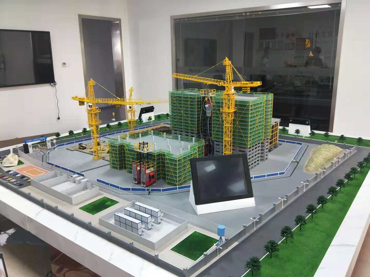 齐河县建筑施工场景模型